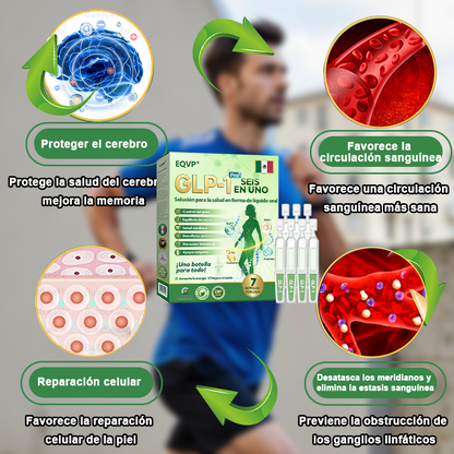 Tienda oficial |🏅 𝗘𝗤𝗩𝗣® GLP-1 Seis En Uno Solución para🏅 la salud en forma de líquido oral (Solo una vez al día, cambios visibles en 7 días.） ✅Para la obesidad, la salud cardiovascular, la diabetes, la apnea del sueño, Get Health, unir tejidos y más.