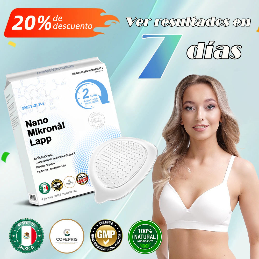 Último día 50% de descuento 🔥 Lmipki® Parche de Microagujas Nano NIDDK-Tirzepatide 🇲🇽 Aprobado por COFEPRIS (Sin dolor, de larga duración, aborda la diabetes, la obesidad y las enfermedades cardiovasculares) Resultados en 7 días⚡