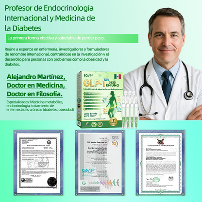 Tienda oficial |🏅 𝗘𝗤𝗩𝗣® GLP-1 Seis En Uno Solución para🏅 la salud en forma de líquido oral (Solo una vez al día, cambios visibles en 7 días.） ✅Para la obesidad, la salud cardiovascular, la diabetes, la apnea del sueño, Get Health, unir tejidos y más.