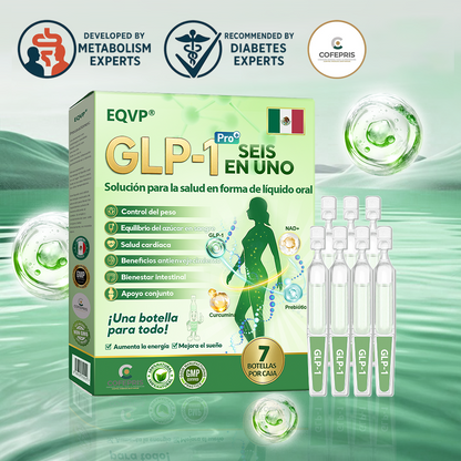 Tienda oficial |🏅 𝗘𝗤𝗩𝗣® GLP-1 Seis En Uno Solución para🏅 la salud en forma de líquido oral (Solo una vez al día, cambios visibles en 7 días.） ✅Para la obesidad, la salud cardiovascular, la diabetes, la apnea del sueño, Get Health, unir tejidos y más.