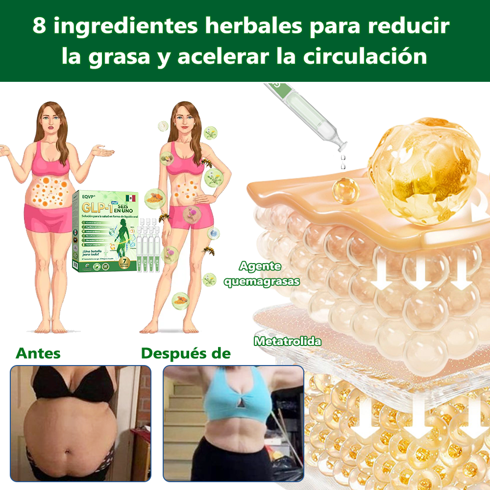 Tienda Oficial🏥𝗘𝗤𝗩𝗣® 𝐺𝐿𝑃-𝟏 Solución de Salud Seis-en-Uno en Líquido Oral(Resultados visibles en 7 días)✅ Adecuado para la obesidad, la salud cardiovascular, la diabetes, la salud intestinal, los problemas de articulaciones y mucho más.
