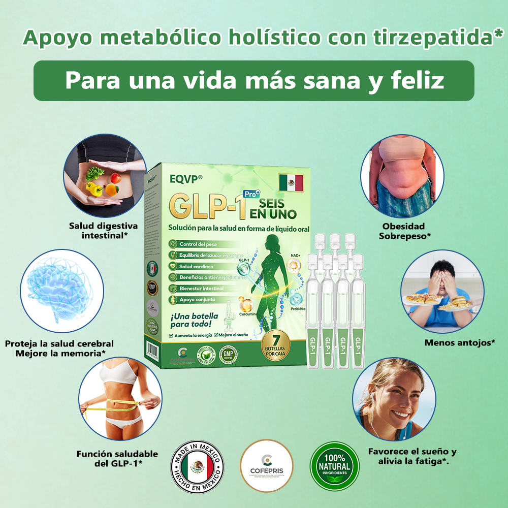 Tienda Oficial🏥𝗘𝗤𝗩𝗣® 𝐺𝐿𝑃-𝟏 Solución de Salud Seis-en-Uno en Líquido Oral(Resultados visibles en 7 días)✅ Adecuado para la obesidad, la salud cardiovascular, la diabetes, la salud intestinal, los problemas de articulaciones y mucho más.