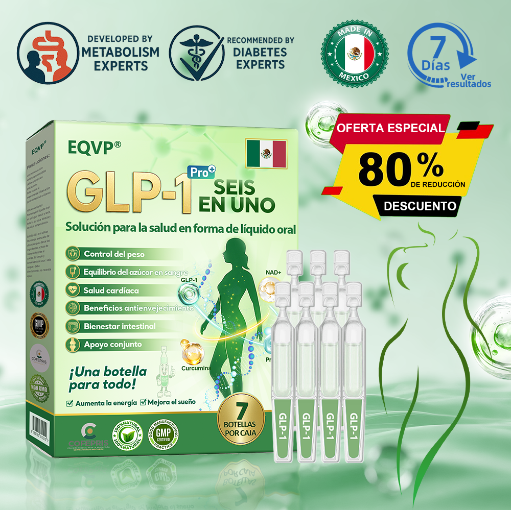 Tienda Oficial💎𝗘𝗤𝗩𝗣® 𝐺𝐿𝑃-𝟏 Solución de Salud Seis-en-Uno en Líquido Oral⚡(Resultados visibles en 7 días)💪 Adecuado para la obesidad, la diabetes,la salud cardiovascular,  la salud intestinal, los problemas de articulaciones y mucho más🕊️