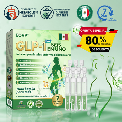 Tienda Oficial💎𝗘𝗤𝗩𝗣® 𝐺𝐿𝑃-𝟏 Solución de Salud Seis-en-Uno en Líquido Oral⚡(Resultados visibles en 7 días)💪 Adecuado para la obesidad, la diabetes,la salud cardiovascular,  la salud intestinal, los problemas de articulaciones y mucho más🕊️