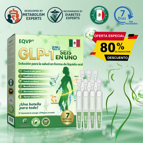 Tienda Oficial💎𝗘𝗤𝗩𝗣® 𝐺𝐿𝑃-𝟏 Solución de Salud Seis-en-Uno en Líquido Oral⚡(Resultados visibles en 7 días)💪 Adecuado para la obesidad, la diabetes,la salud cardiovascular,  la salud intestinal, los problemas de articulaciones y mucho más🕊️