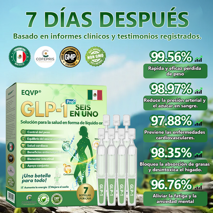 Tienda Oficial💎𝗘𝗤𝗩𝗣® 𝐺𝐿𝑃-𝟏 Solución de Salud Seis-en-Uno en Líquido Oral⚡(Resultados visibles en 7 días)💪 Adecuado para la obesidad, la diabetes,la salud cardiovascular,  la salud intestinal, los problemas de articulaciones y mucho más🕊️